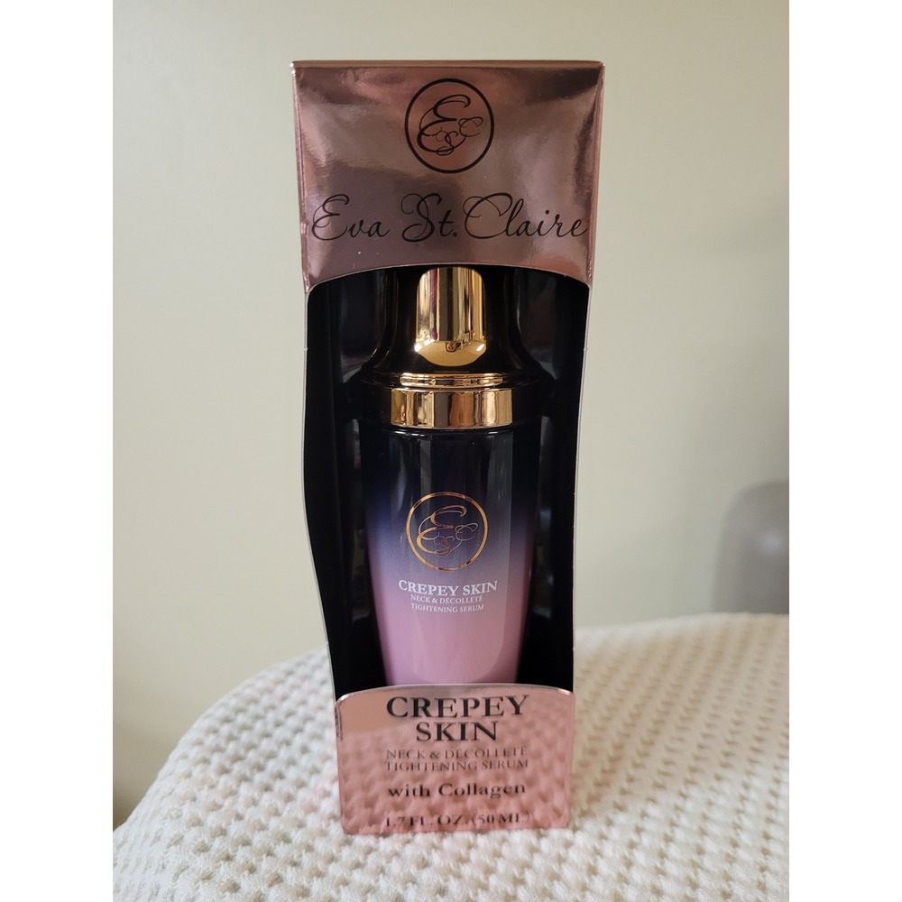 Eva‎ St Claire Crepey Skin Neck Decollete Tightening Serum with Collagen 1.7 Oz